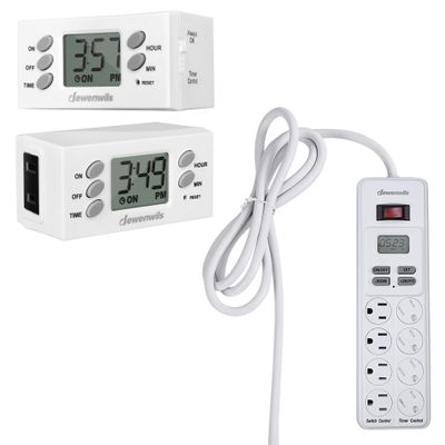 DEWENWILS 8-Outlet Power Strip with Timer+DEWENWILS 24 Hour Outlet Timer