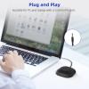 fangzi Computer Microphone,Portable 3.5mm Plug Conference Microphone 360 Omnidirectional Condenser Computer PC Mic Plug and Play Small Microphone for PC Laptop Video Conference Chatting Gaming view 2