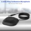 fangzi Computer Microphone,Portable 3.5mm Plug Conference Microphone 360 Omnidirectional Condenser Computer PC Mic Plug and Play Small Microphone for PC Laptop Video Conference Chatting Gaming view 4