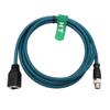 HangTon Ethernet Adapter Cable 8 Pin X-Coded M12 to Female RJ45 for Keyence IV3 Baumer Datalogic Basler Cognex is 2000 9000 8000 DM260 Vision Camera Sensor Reader 1M view 1