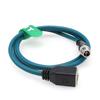 HangTon Ethernet Adapter Cable 8 Pin X-Coded M12 to Female RJ45 for Keyence IV3 Baumer Datalogic Basler Cognex is 2000 9000 8000 DM260 Vision Camera Sensor Reader 1M view 2