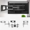 Floor TV Stand 37"-75" Multifunctional TV Wall Mount Full Motion Articles Articulating Swivels Tilts Extension Rotatio NTV Bracket, Max VESA 60 000x400mm up to 87lbs Adjustable TV Stand view 3