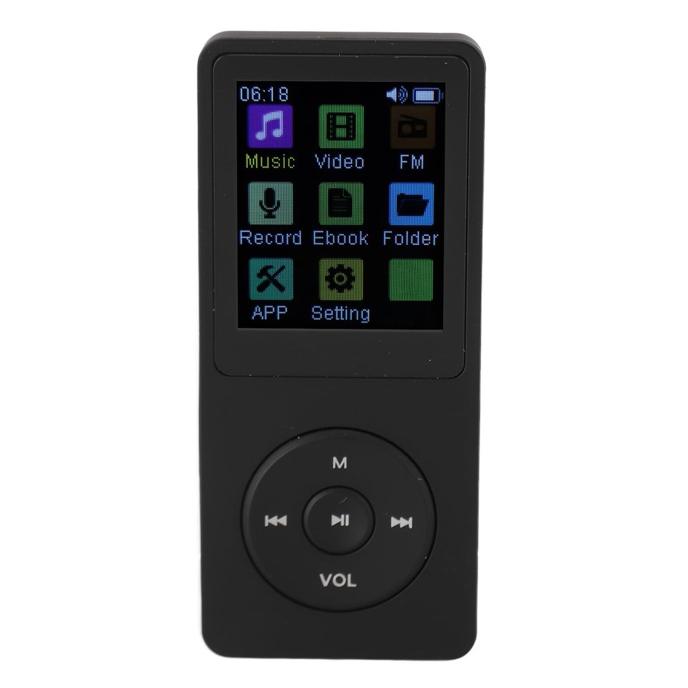 MP3 Player, Portable MP3 Music Player with TFT 1.82in Screen, Multifunctional Digital Music Player with Bluetooth for Students Teens Boys Girls (Without Memory Storage)