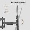 Floor TV Stand High Performance Wall Mount TV Bracket Full Motion Swivel Extension Tilt TV Mount 50"-75" Universal TV Wall Mount Supports Up To 154 Height Adjustable High TV Stand view 4