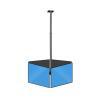 Floor TV Stand Three Screen Ceiling TV Bracket 32"-75" Commercial Extension Tilt Rotation TV Mount Steel Adjustable Ceiling TV Mount with Max VESA 400x400mm Height Adjustable Tall TV Stand (Size : Fo view 1