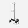 Floor TV Stand Three Screen Ceiling TV Bracket 32"-75" Commercial Extension Tilt Rotation TV Mount Steel Adjustable Ceiling TV Mount with Max VESA 400x400mm Height Adjustable Tall TV Stand (Size : Fo view 2