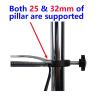 Double Gooseneck Spotlight Adjustable LED Spotlight Illuminator 25 32mm Column Gooseneck Stereo Microscope Digital Camera view 3