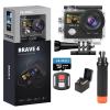 AKASO Brave 4 Action Camera with 64GB U3 SD Card and Waterproof Floating Hand Grip view 1