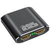 for HDMI-Compatible Splitter 1 in 2 Out 4K Aluminum HDCP Split Screen Supports 3D 4K@30HZ Full HD1080P for HDTV view 1