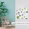 Pznen Decorative Cactus Botanical 2-Gang Double Toggle Wall Plate, Green Succulent Plant Light Switch Cover Plates 4.5"x 4.5" for Living Room Kitchen Garden Decor view 3