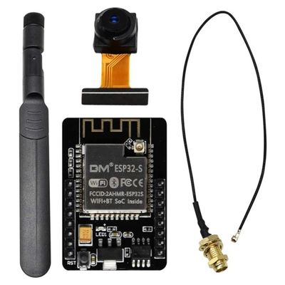 DirectNine Basics for ESP32-CAM WiFi Development Board with OV2640 Camera Module and 8DBi Antenna + IPEX-to-RP-SMA Pigtail Cable, 6924023030698