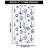 Pznen Nautical Blue Anchor Light Switch Cover Beach Ocean Coast Navy Blue Single Toggle Wall Plate 1 Gang Switchplate Home Decor for Bedroom Bathroom 4.5"x 2.76" view 2