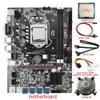 DirectNine Basics for 8 Card B75 BTC Mining Motherboard+CPU+Fan+Power Cable+Switch Cable+SATA Cable 8 USB3.0 (PCIE) LGA1155 DDR3 RAM SATA3.0, 6924023039950 view 2
