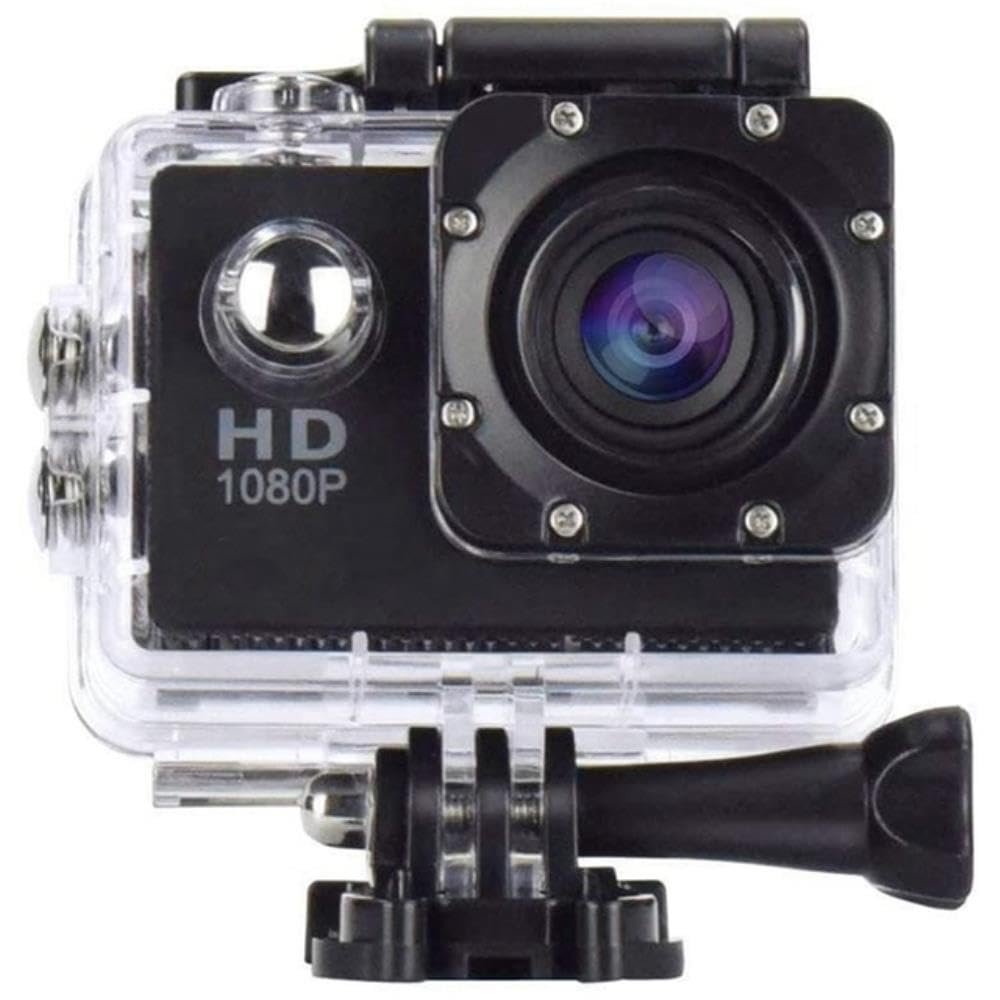DirectNine Basics for Action Camera 1080P 12MP Sports Camera Full HD 2.0 Inch Action Cam 30M/98Ft Underwater Waterproof Snorkel Surf, 6924023034023