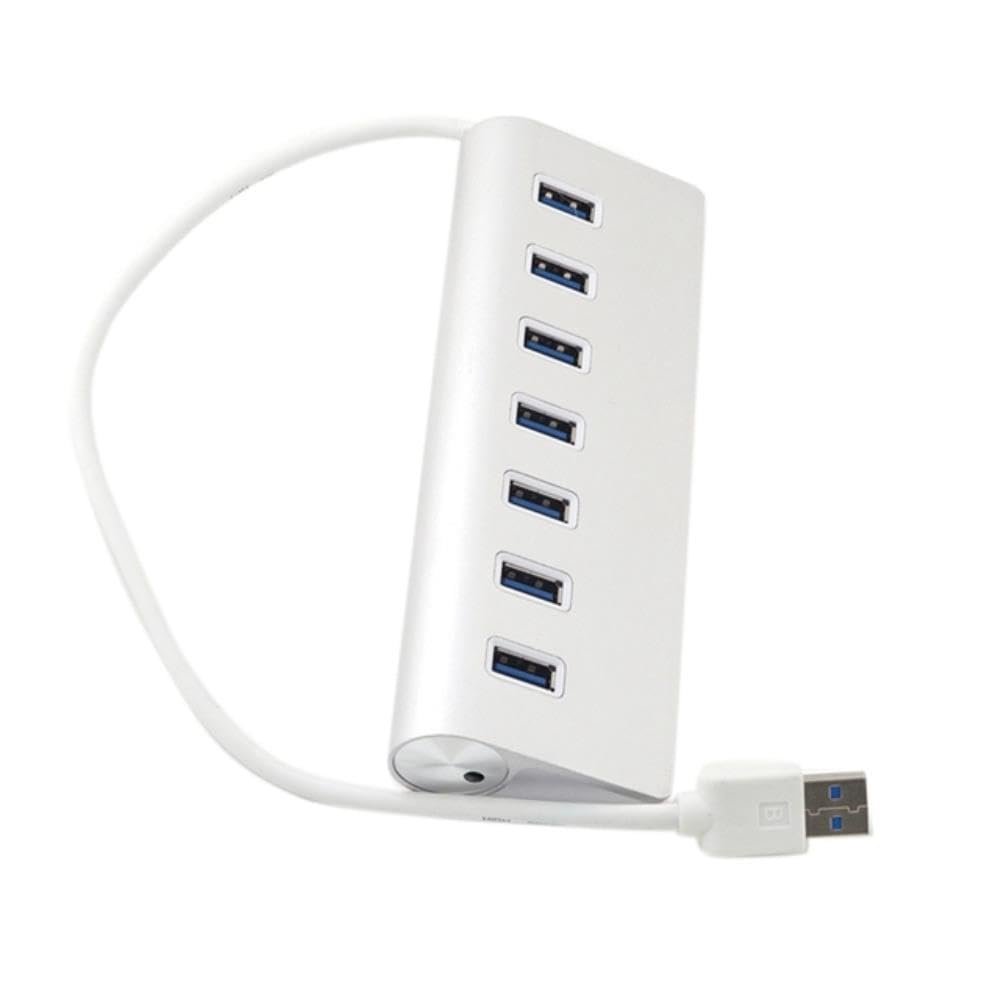 DirectNine Basics for 1 to 7 Port Hub USB 3.0 5Gbps High Speed Aluminum Alloy Shell Hub for PC Laptop Tablet Computer, 6924023031107