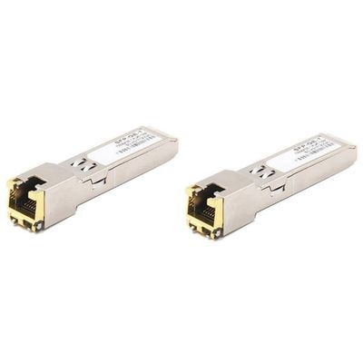 for SFP Module RJ45 Switch Gbic 10/100/1000 Connector SFP Copper RJ45 SFP Module Gigabit Ethernet Port 2 Pcs