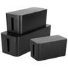 for 3 Pcs Cable Management Box Cable Storage Box Surge Protector Oversized Large Small Junction Box for Concealed Cables view 1