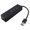 DirectNine Basics for USB 3.0 Hub 3-Port Gigabit Ethernet Port for Laptops USB Flash Drives Mobile Hard Drives USB Exts, 6924023029920 view 1