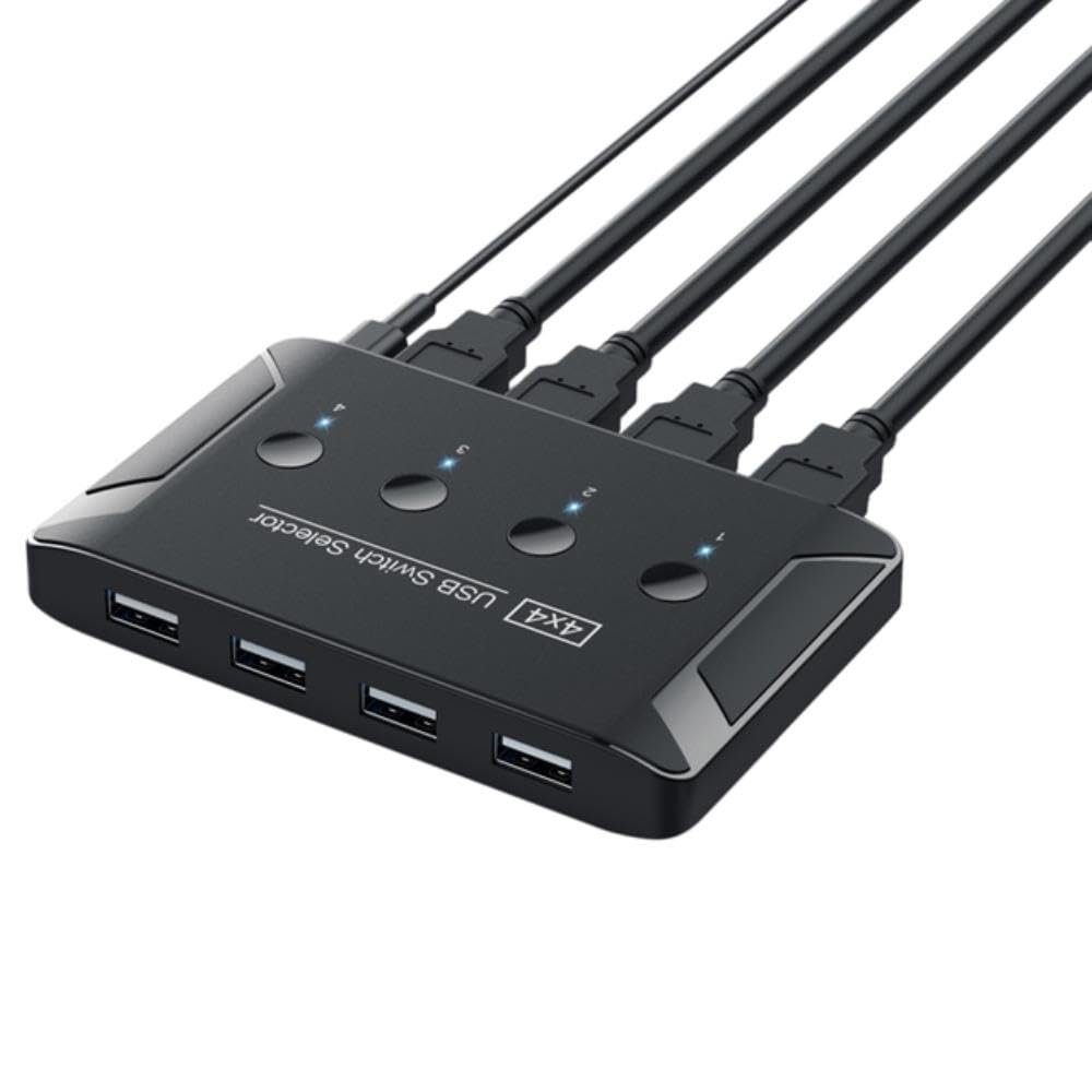 for T28 Switch USB Switch 4 USB Devices Peripheral Switcher 4 Port USB