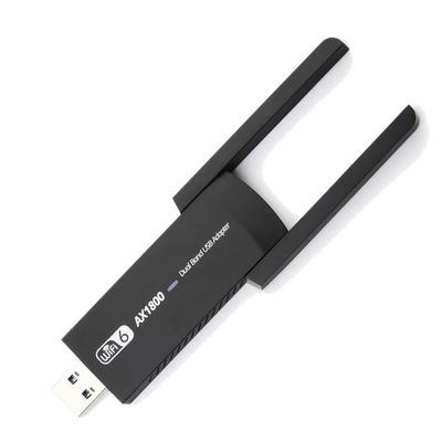 DirectNine Basics for 1800Mbps USB WiFi 6 5G/2.4Ghz USB3.0 Wi-Fi Dongle 802.11Ax AX1800 Network Card High Gain Antenna, 6924023036232