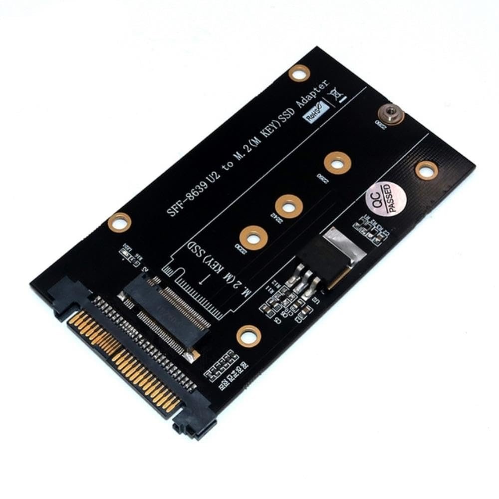 DirectNine Basics for SSD Card Set M.2 Key M SSD to SFF-8639 U.2 Hard Drive Riser Expansion Card for NVME SSD 2230/2242/2260/2280, 6924023030551