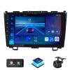 4+128G Car Stereo for Honda CRV 2007-2011 with Carplay Android Auto, 9'' Touch Screen Car Radio with GPS Navigation, Bluetooth, AHD 1080P Backup Camera, FM/RDS Radio and DSP/WiFi view 1