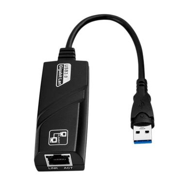 DirectNine Basics for USB3.0 to Ethernet RJ45 Gigabit LAN 10/100/1000Mbps with Working Light for PC Laptop Windows MAC Linux, 6924023029609