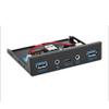 DirectNine Basics for 3.5 Inch Front Panel USB 3.0 HUB 10Gbps TypeC3.1 Aux 3.5mm Computer Floppy Drive Expansion Board for Desktop PC, 6924023033835 view 1