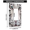 Pznen Decorative Animal Tiger 1-Gang Single Rocker Wall Plate, White Tiger Portrait Light Switch Cover Plates 4.5"x 2.76" for Living Room Kitchen Home Decor view 2