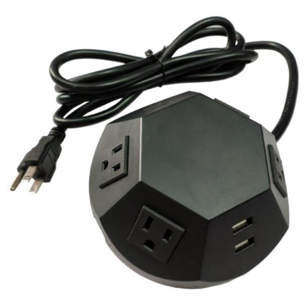 for Power Strip Tower with Power Strip Surge Protector Electric Charging Station 4 AC Outlets US Plug