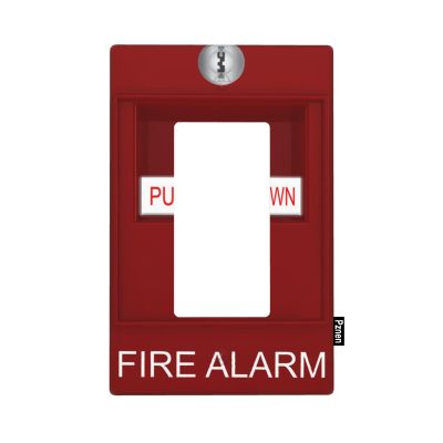 Pznen Fire Alarm Single Rocker Wall Plate Decorator Rocker Switch Plate 1 Gang Light Switch Cover Electrical Switchplate Decorative Faceplate Standard Size 4.5 x 2.76 Inch