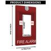 Pznen Fire Alarm Single Rocker Wall Plate Decorator Rocker Switch Plate 1 Gang Light Switch Cover Electrical Switchplate Decorative Faceplate Standard Size 4.5 x 2.76 Inch view 2