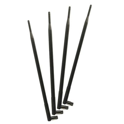 for 4 Pcs of Universal 9DBi Wi-Fi 2.4/5GHz Dual-Band RP-SMA Male Antennas Extension for IP Security Camera Router