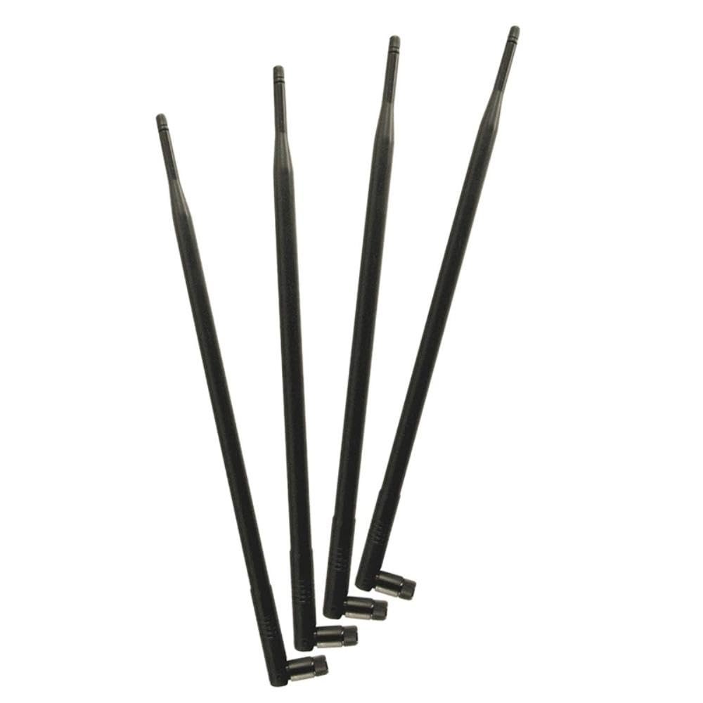 for 4 Pcs of Universal 9DBi Wi-Fi 2.4/5GHz Dual-Band RP-SMA Male Antennas Extension for IP Security Camera Router