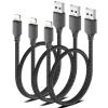 1.5 Foot Lightning Cable, [MFi Certified] 3Pack 1.5ft iPhone Charging Cable for Car Braided Fast Charging Short USB to Lightning Cable for iPhone 14 13 12 11 Pro/Max/Mini Xs SE2 view 1