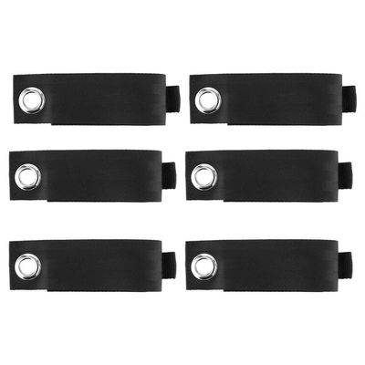 6 PCS Extension Cord Holder, Extension Cord Strap, Cable Organizer Straps for Cords Hoses, Heavy Duty Cord Wrap Keeper with Grommet for Hanging, Suitable for Cords, Hoses, Rope, RV, Boat and Garage