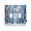Winter Wonderland 2 Gang Toggle Wall Plate Switch Plug Cover view 1