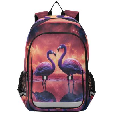 ALAZA Vintage Flamingos Backpack Bookbag Laptop Notebook Bag Casual Travel Daypack for Women Men Fits15.6 Laptop