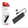 128965 interface hub USB 3.2 Gen 1 (3.1 Gen 1) Type-A 5000 Mbit/s Black view 1