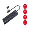128965 interface hub USB 3.2 Gen 1 (3.1 Gen 1) Type-A 5000 Mbit/s Black view 3