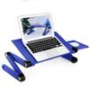 Adjustable Aluminum Laptop Desk for Bed Table Portable Notebook Stand Tray Sofa Bed (Color : D) (Blue) view 1