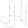 Earplug Lanyard [2 pcs] with Magnetic Tug-Resistant Safety Cord, Flexible Silicone Lanyard with Most Earplugs with Removable Tips Compatible(Light Purple) view 1