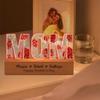 SweetJECCU Personalized Mom Flower Acrylic LED Lamp, Custom Grandchildren Names Night Light Acrylic Engraved Night Lamp, Customized Mother's Day Gifts for Mom Grandma from Daughter Son (Style 2) view 3