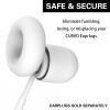 Earplug Lanyard [2 pcs] with Magnetic Tug-Resistant Safety Cord, Flexible Silicone Lanyard with Most Earplugs with Removable Tips Compatible(White) view 4