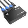 MT-VIKI Upgraded 4K HDMI Splitter 1 in 2 Out, 1x2 Slim Powered HDMI Splitter for Dual Monitors, 4K@30Hz, Duplicate/Mirror for PS4 Fire Stick HDTV view 1