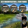 80x100 Monocular Telescope High Power Monocular for Adults with Smartphone Adapter, HD Compact Monocular BAK-4 Prism for Bird Watching, Camping, Hunting, Hiking view 4