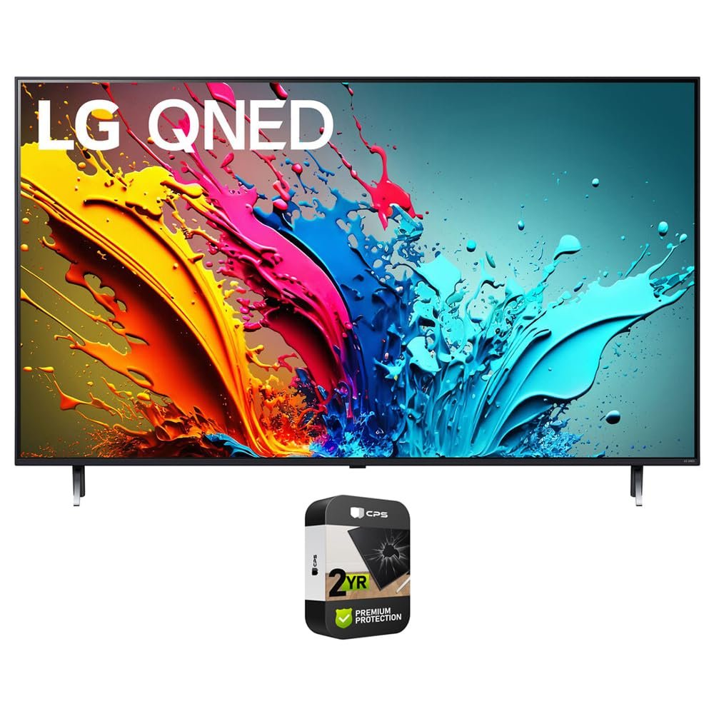 LG 55QNED85TUA 55 Inch QNED85T 4K HDR Smart Quantum Dot NanoCell LED TV (2024) Bundle with 2 YR CPS Enhanced Protection Pack