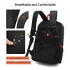 Andoer Camera Backpack Water-resistant Camera Bag Photography Backpack Large Capacity Camera Case with Tripod Holder 15.6 Inch Laptop Compartment for Women Men, Black view 2