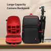 Andoer Camera Backpack Water-resistant Camera Bag Photography Backpack Large Capacity Camera Case with Tripod Holder 15.6 Inch Laptop Compartment for Women Men, Black view 3