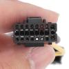 16 Pin ISO Bus Female Harness Connector Stereo Adapter for Car Radio CD MP3 Players Mounting view 3